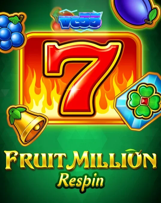 Tampilan layar permainan slot Fruit Million Respin oleh BGaming dengan simbol buah klasik dan Wild yang meluas.